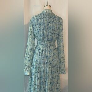 3 for $30 Women’s Taylor Blue Gray V-Neck Blue Boho Sundress